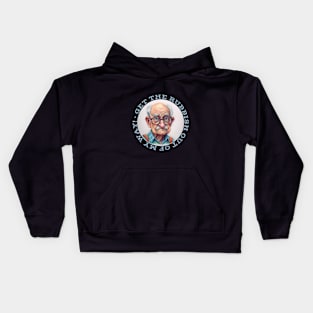 Grumpy Old Man Says Get The Rubbish Out My Way Kids Hoodie